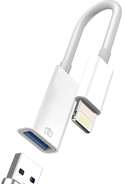 Derwell Lightning USB Adaptör OTG 3.0 Kablosu iPhone Series için Cep Telefonu...