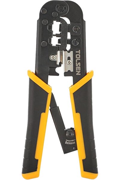 TOLSEN Ratchet Modular Crimping Plier Industrial Hand Tool for Network Cable ...