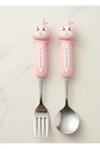 Home Cute Figured Premium Children's Bpa Free Stainless Steel Fork and Spoon ...