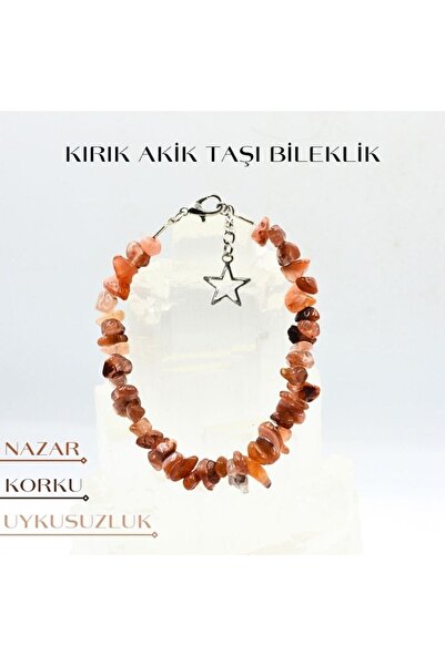 Zodyak Doğal Taş سوار الحجر الطبيعي المكسور | سوار العقيق الحجر الطبيعي