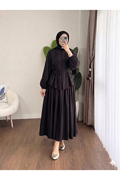 SEMİNEN Ribbed Skirt Women's Suit
