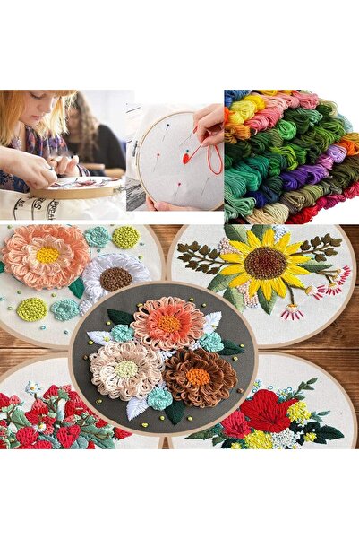 BPA Silk Route - Embroidery Starter Kit Cross Stitch Punch Needle Craft Tool ...