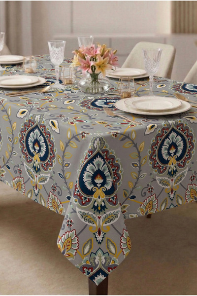 Soft Kare Duck Fabric Liquid-Proof Tablecloth– Stain Resistant ,Erasable,Deco...