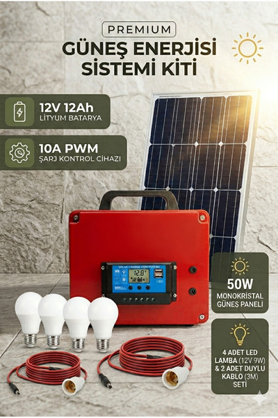Elektrikliçit Çit Sistemleri Taşınabilir Güneş Enerjisi Kamp ve Bağ Evi Aydın...