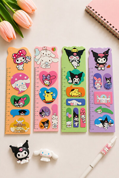 NaSaDAN Sanrio Temalı Yapışkan Not Kağıdı Renkli Postit Memo Notluk Tekli 100...