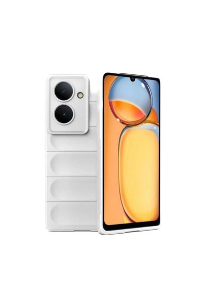 Mestore حافظة هاتف Xiaomi Redmi 13c من السيليكون الأفضل - كريمي
