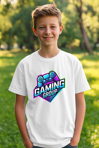 Canlook تي شيرت مطبوع عليه Popular Gamer للأطفال