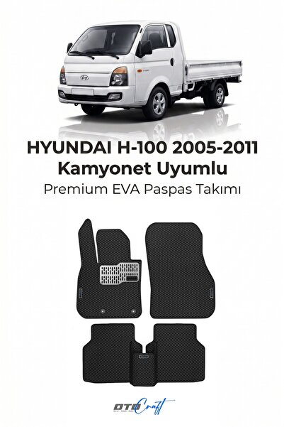 OTOCRAFT Hyundai H-100 Kamyonet (2005-2011) Araca Özel 3D Havuzlu Eva Paspas ...