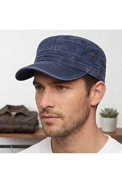 Vemod Unisex Eskitme Vintage %100 Pamuklu Castro Kep Şapka