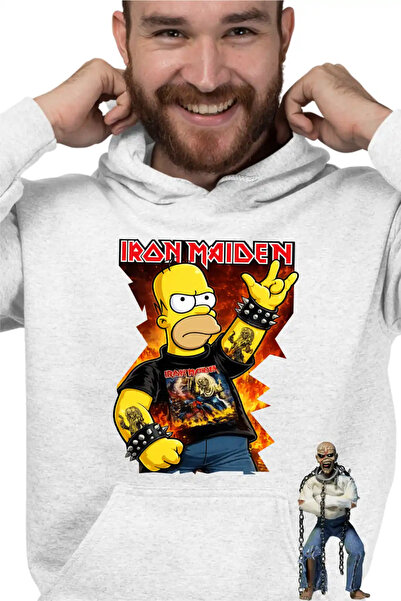 OEM Ανδρικό Φούτερ Iron Maiden Homer The Simpsons