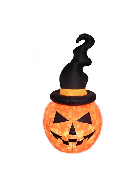 Somogyi Halloween dovleac gonflabil, 180 cm, proiector LED in interior