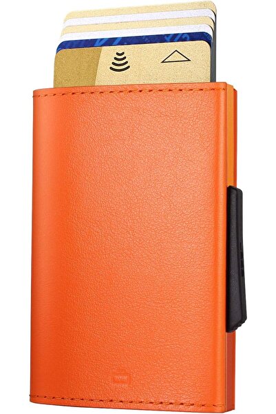 Ögon Ogon - Designs - Cascade Aluminum and Italian Leather Card Holder Wallet...
