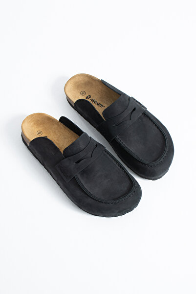 JAGEN SHOES Varkon Unisex Loafer Hakiki Deri Doğal Orjinal Mantar Tabanlı Ana...