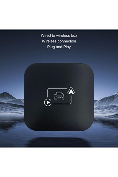 Yallabena محول لاسلكي لـ CarPlay و Android Auto - توصيل USB وتشغيل فوري (أسود)