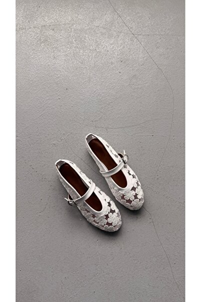 Eataly Shoes Flora Beyaz Mary Jane Babet