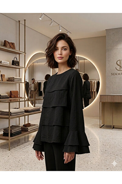 MODA siyah geniş kol