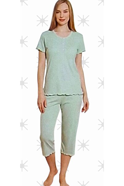 Miss Melina Plus Size Bamboo Women's Capri Pajama Set