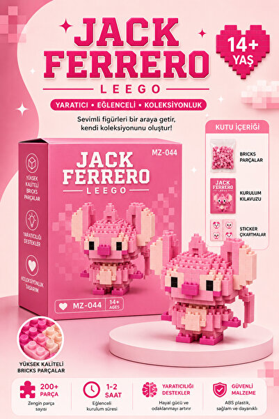 Jack Ferrero Cute Figure Mini Block Building Set – Mini Building Toy Set - Cu...