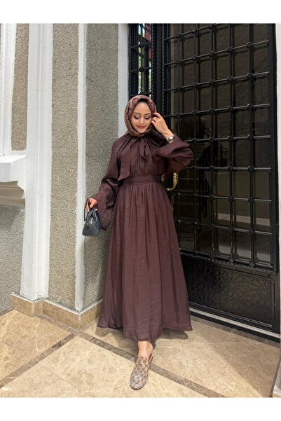 W WARGA Tie and Skirt Hijab Set