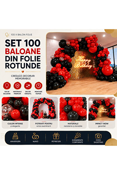 OEM SET 100 BALOANE DIN FOLIE ROTUNDE (RO-V04) (ZvenS-100XBALO)