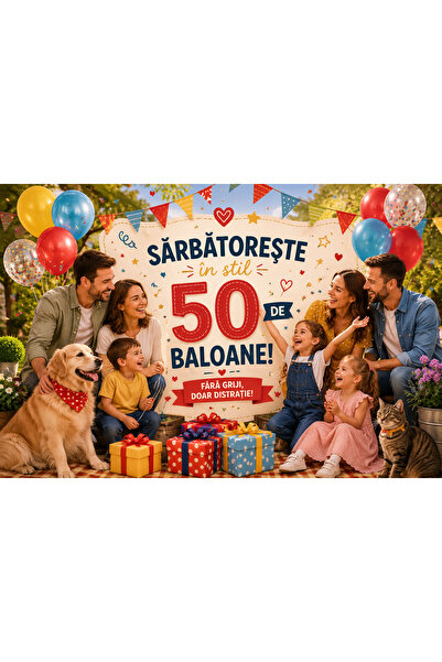 OEM SET 50 BALOANE DIN FOLIE ROTUNDE (RO-V08) (Trend-50XBALON-r3)