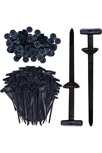 The Bros 200Pcs Nylon Universal Cable Tie Buckle, Duty Self-Locking Nylon Zip...
