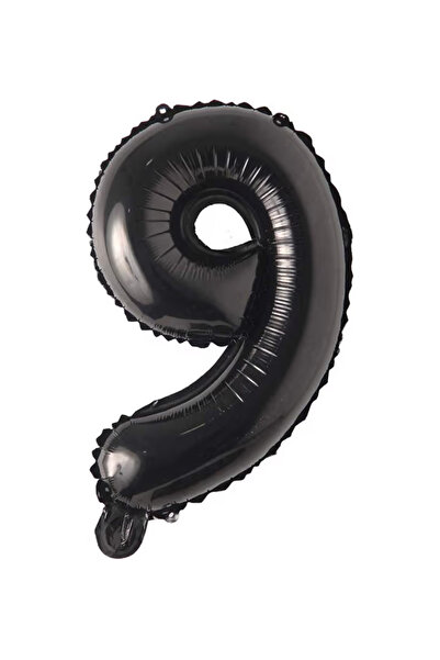 Balonsan 40" Black -9- Age Number Foil Balloon 100 cm