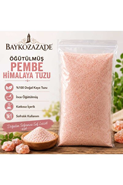 baykozazade Sofralık İnce Pembe Himaliya Tuzu 250gr