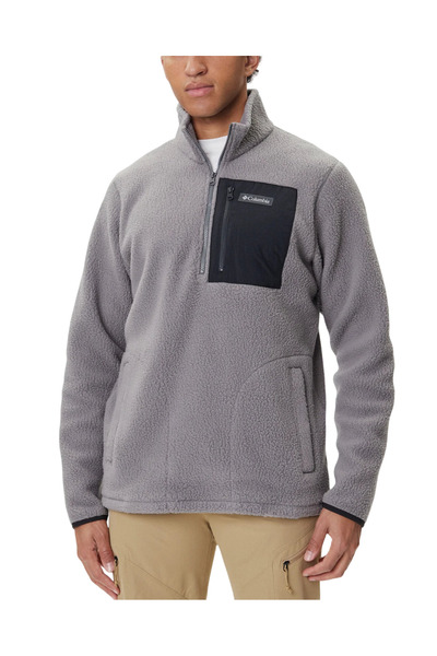 Columbia Ανδρικό Jasper Ridge Pebbled Half Zip Fleece Γκρι 2142411-023