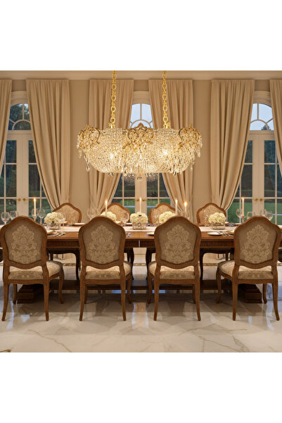 Alessandro DESIGN Candelabru Cristal LUXE Supremo, 11xE14, Dimensiuni 83x33 c...