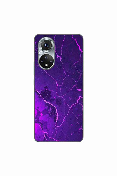 OEM Husa compatibila cu Honor 50 Silicon Gel Tpu Model Ultraviolet Marble Glow