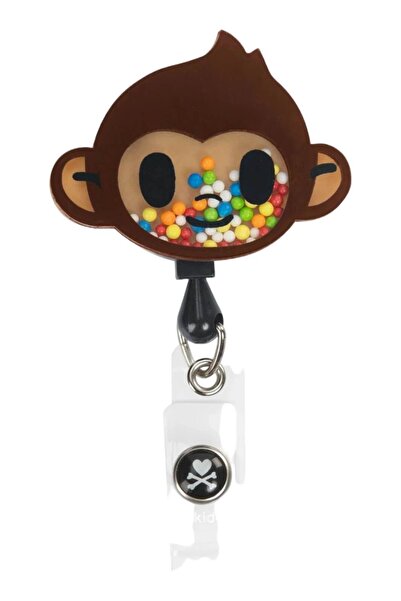 KOI Tokidoki Monkey Shaker Retractable ID Badge Holder Clip by Happiness