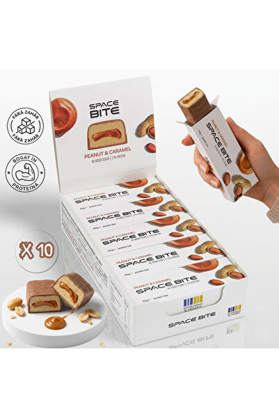 SpaceBite Batoane proteice fara zahar adaugat, 45 g, set 10 batoane bogate in...