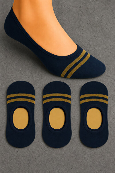 ZENGİN Pack of 3 Invisible Ballerina Socks |   Seamless Women's Booties Socks...