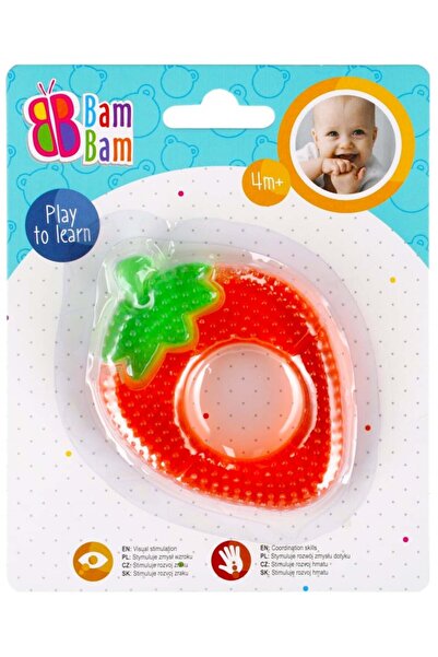 Bambam Jucarie de dentitie BamBam, Capsuna