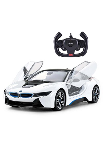 Rastar Masinuta cu telecomanda, Rastar, BMW i8, 1:14, Alb