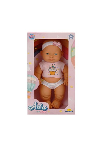 Dollz'n More Papusa bebelus Ada, Dollz n More, cu pijama roz, 23 cm