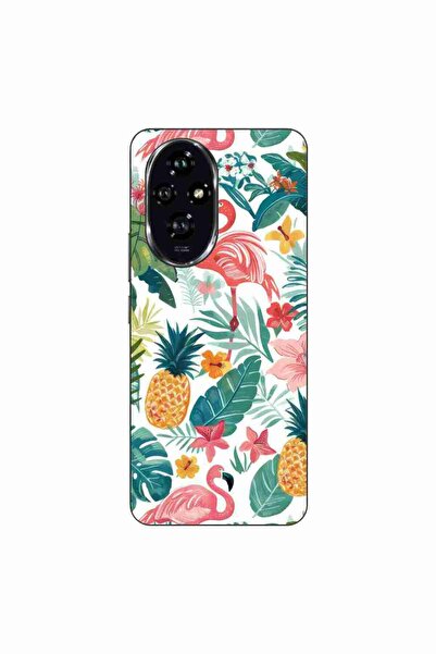 OEM Husa compatibila cu Honor 200 Silicon Gel Tpu Model Tropical Pattern