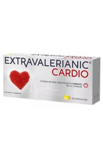 BİOFARM Supliment Alimentar Extravalerianic Cardio - Biofarm, 15 capsule moi