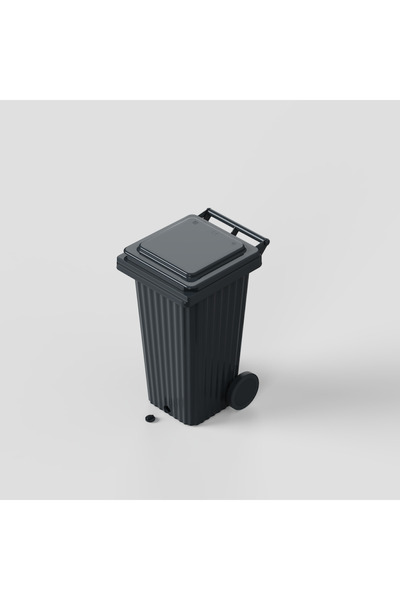 Wave Bin WAVE Eurobin with outlet Anthracite Grey 120L AETA Charcoal Bin