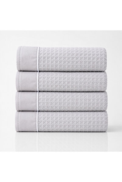 Donetella Pack of 4 Hand Towels 50x90 cm – 310 GSM Waffle Microfiber, Soft & ...
