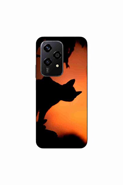 OEM Husa compatibila cu Honor 200 Lite Silicon Gel Tpu Model Halloween Pisica...