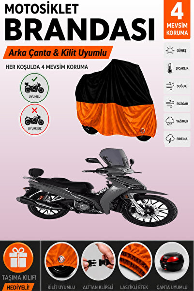 Cemku Double Black Top - Orange Bottom, Rear Bag Compatible Kuba Cristal 50 M...