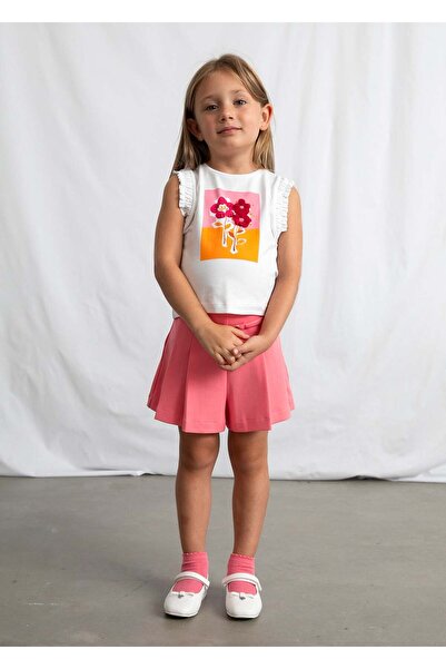 MAYORAL Girl's Strappy Tshirt White