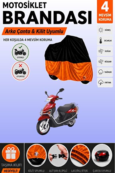 Cemku Double Black Top - Orange Bottom, Rear Bag Compatible Kuba Matrix 150 M...