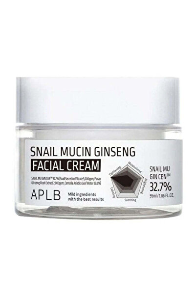 APLB CREMĂ FACIALĂ CU MUCINĂ DE MELC ȘI GINSENG – Cremă hidratantă și regener...
