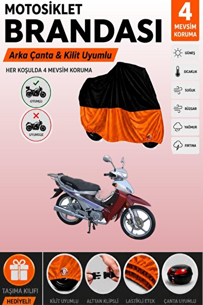 Cemku Double Black Top - Orange Bottom, Rear Bag Compatible Asian as 100-8 Mo...
