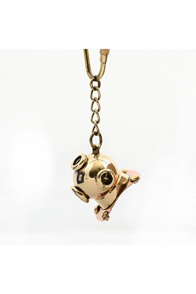 Mestore Brass Diver Head Keychain 2099c