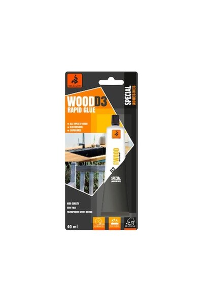 Dragon rapid adhesive, for wood D3, 40 ml, transparent, gel