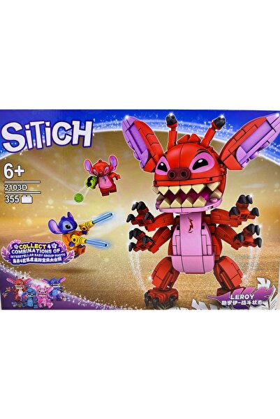 JPT Set de construcție Alien Stitch Roșu 355 piese 2103D